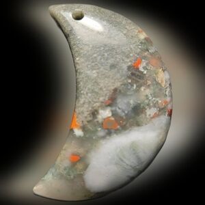Natural African Bloodstone Jasper Moon